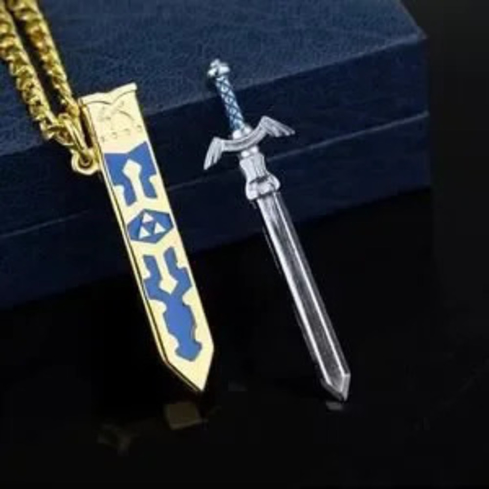 Zelda Necklace Master Sword Breath of The Wild BOTW Birthday Cosplay Gift - NEW!